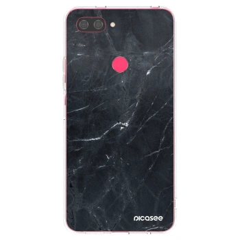 Picasee silikonski prozorni ovitek za Xiaomi Mi 8 Lite - Black marble