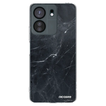 Picasee silikonski prozorni ovitek za Xiaomi Redmi 13C 4G - Black marble