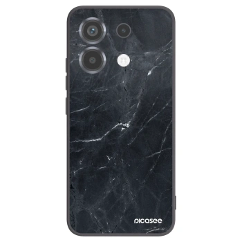 Picasee silikonski črni ovitek za Xiaomi Poco X6 - Black marble