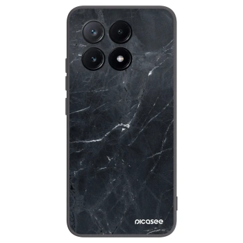 Picasee silikonski črni ovitek za Xiaomi Poco X6 Pro - Black marble