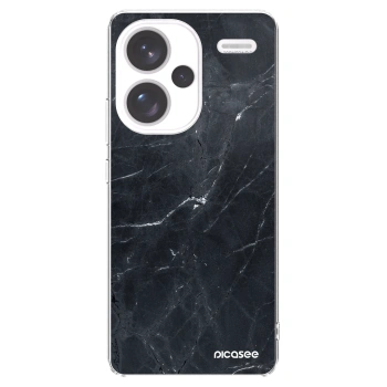 Picasee silikonski prozorni ovitek za Xiaomi Redmi Note 13 Pro+ 5G - Black marble