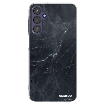Picasee silikonski prozorni ovitek za Samsung Galaxy A15 A155F 4G - Black marble