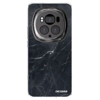 Picasee silikonski prozorni ovitek za Honor Magic6 Pro - Black marble