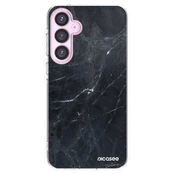 Picasee silikonski prozorni ovitek za Samsung Galaxy A55 5G A556B - Black marble