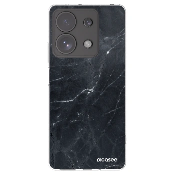 Picasee silikonski prozorni ovitek za Xiaomi Redmi Note 13 Pro 4G - Black marble