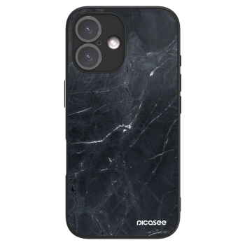 Picasee ULTIMATE CASE za Apple iPhone 16 - Black marble