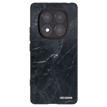 Picasee silikonski črni ovitek za Xiaomi Redmi Note 14 Pro+ 5G - Black marble