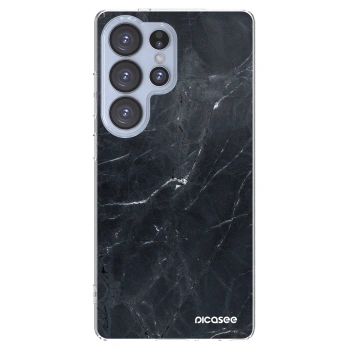 Picasee silikonski prozorni ovitek za Samsung Galaxy S25 Ultra 5G - Black marble