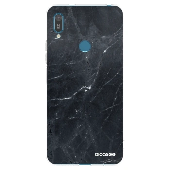 Picasee silikonski prozorni ovitek za Huawei Y7 2019 - Black marble
