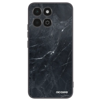 Picasee silikonski črni ovitek za Honor 200 Smart 5G - Black marble