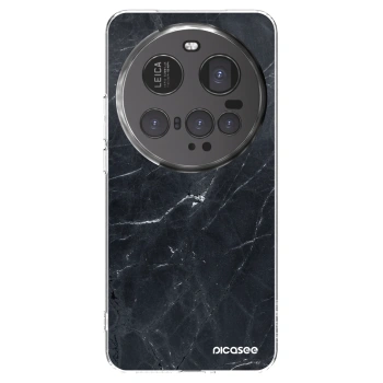 Picasee silikonski prozorni ovitek za Xiaomi 15 Ultra - Black marble