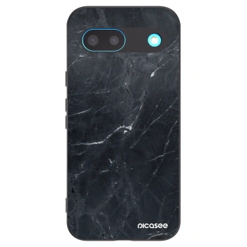 Picasee silikonski črni ovitek za Google Pixel 8 - Black marble