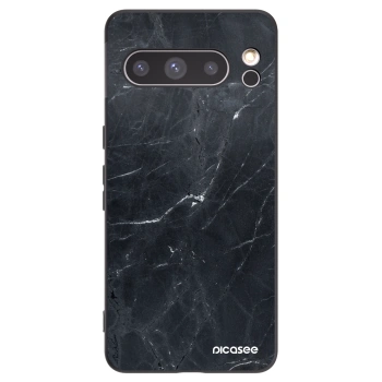 Picasee silikonski črni ovitek za Google Pixel 8 Pro - Black marble