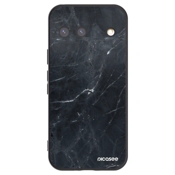 Picasee silikonski črni ovitek za Google Pixel 9 - Black marble
