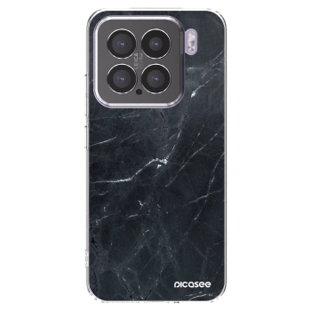 Picasee silikonski prozorni ovitek za Xiaomi 15 - Black marble