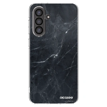 Picasee silikonski prozorni ovitek za Samsung Galaxy A56 5G A566B - Black marble