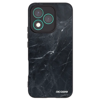 Picasee silikonski črni ovitek za Honor 400 Lite 5G - Black marble