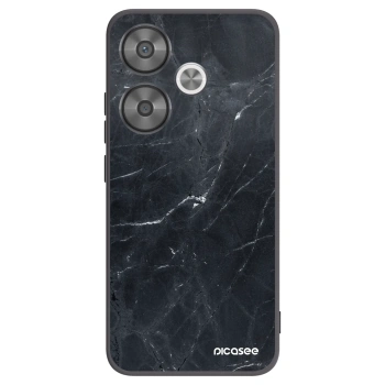 Picasee silikonski črni ovitek za Xiaomi Poco F6 - Black marble