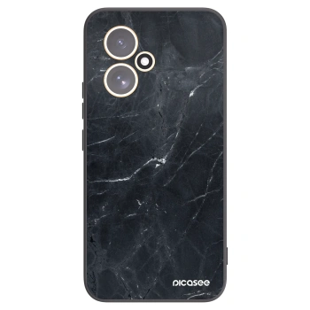 Picasee silikonski črni ovitek za Honor 400 5G - Black marble