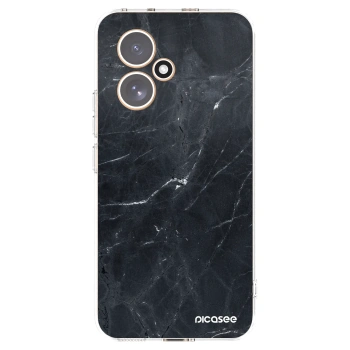 Picasee silikonski prozorni ovitek za Honor 400 5G - Black marble