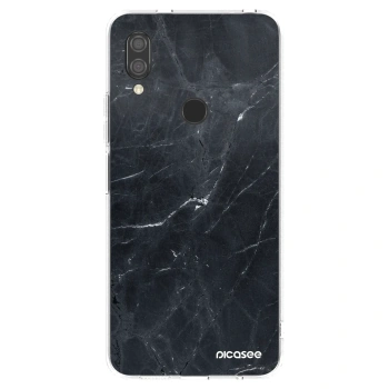 Picasee silikonski prozorni ovitek za Xiaomi Redmi 7 - Black marble