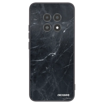 Picasee silikonski črni ovitek za Realme 12X - Black marble