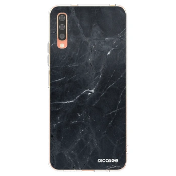 Picasee silikonski prozorni ovitek za Samsung Galaxy A70 A705F - Black marble