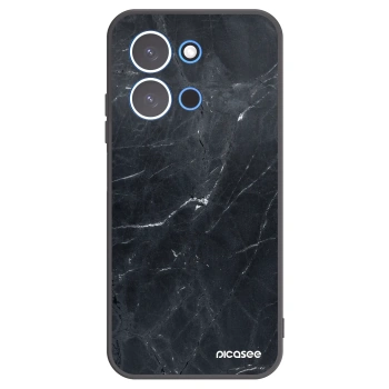 Picasee silikonski črni ovitek za Xiaomi Redmi 15C 4G - Black marble