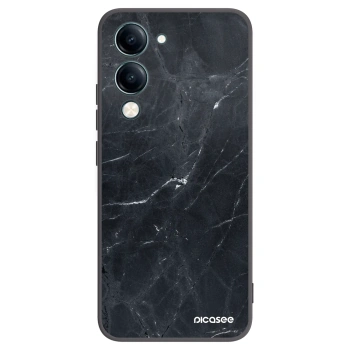 Picasee silikonski črni ovitek za Vivo Y29s 5G - Black marble