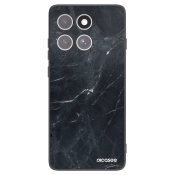 Picasee silikonski črni ovitek za Motorola Edge 60 Fusion - Black marble