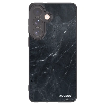 Picasee silikonski črni ovitek za Samsung Galaxy S26+ - Black marble