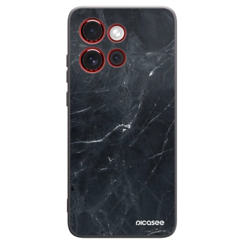 Picasee silikonski črni ovitek za Motorola Edge 60 Neo 5G - Black marble