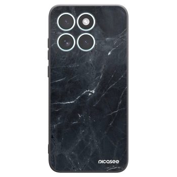 Picasee silikonski črni ovitek za Motorola Edge 70 Fusion - Black marble