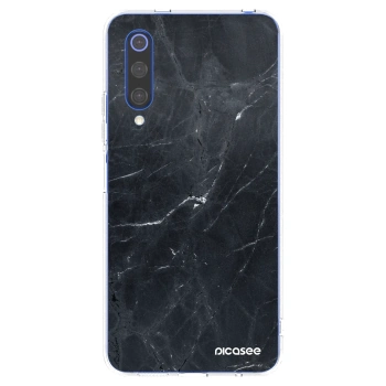 Picasee silikonski prozorni ovitek za Xiaomi Mi 9 SE - Black marble