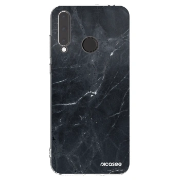 Picasee silikonski prozorni ovitek za Honor 20 Lite - Black marble