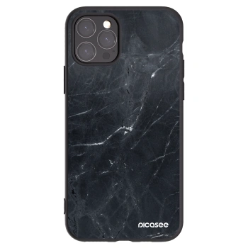 Picasee silikonski črni ovitek za Apple iPhone 11 Pro - Black marble