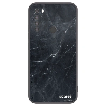 Picasee silikonski črni ovitek za Xiaomi Redmi Note 8 - Black marble