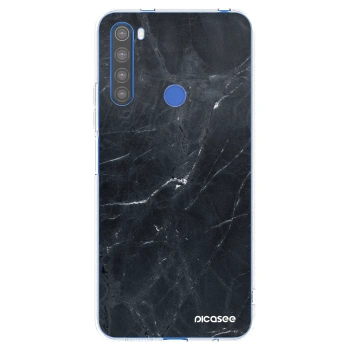 Picasee silikonski prozorni ovitek za Xiaomi Redmi Note 8T - Black marble