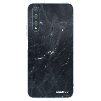 Picasee silikonski prozorni ovitek za Huawei Nova 5T - Black marble