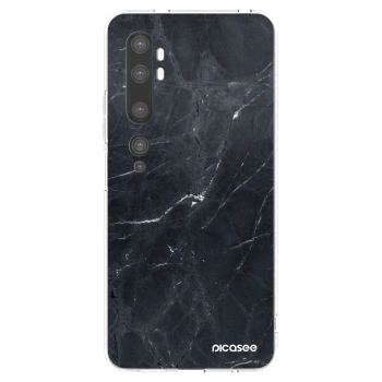 Picasee silikonski prozorni ovitek za Xiaomi Mi Note 10 (Pro) - Black marble