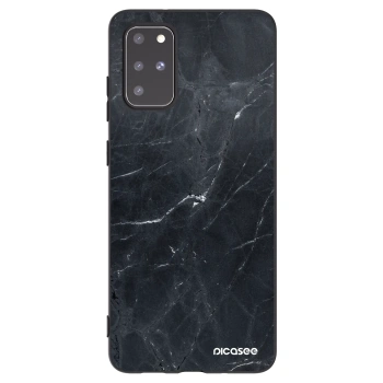Picasee silikonski črni ovitek za Samsung Galaxy S20+ G985F - Black marble