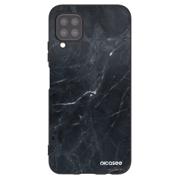 Picasee silikonski črni ovitek za Huawei P40 Lite - Black marble