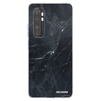 Picasee silikonski prozorni ovitek za Xiaomi Mi Note 10 Lite - Black marble