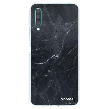 Picasee silikonski prozorni ovitek za Samsung Galaxy A30s A307F - Black marble
