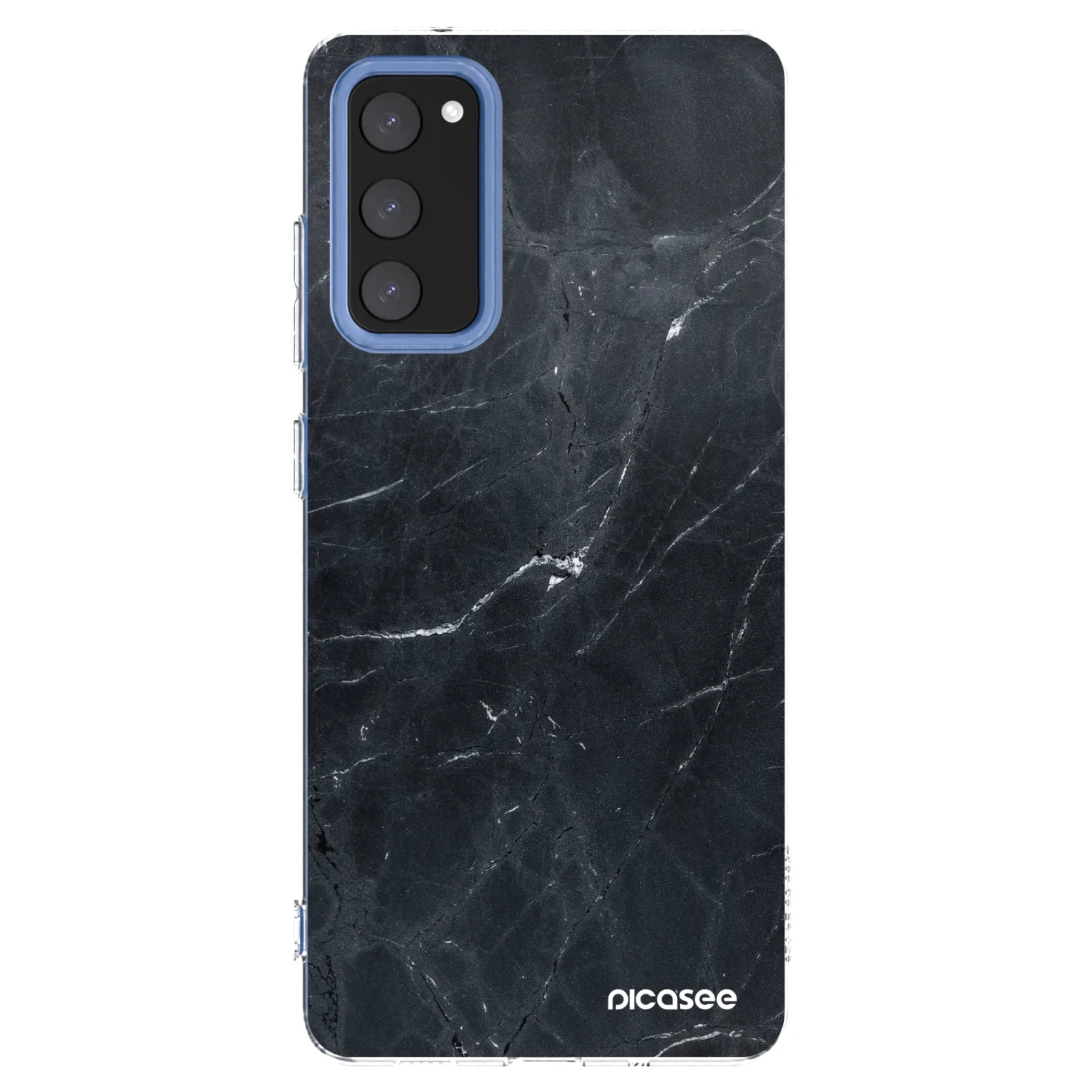 Picasee silikonski prozorni ovitek za Samsung Galaxy S20 FE - Black marble