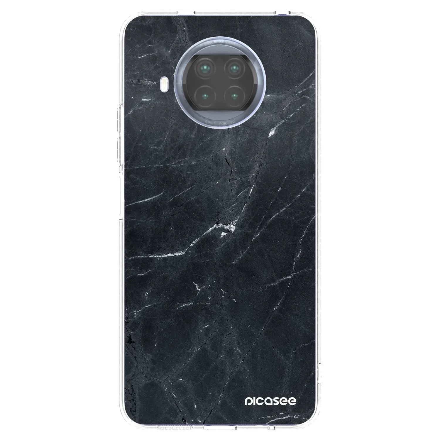 Picasee silikonski prozorni ovitek za Xiaomi Mi 10T Lite - Black marble