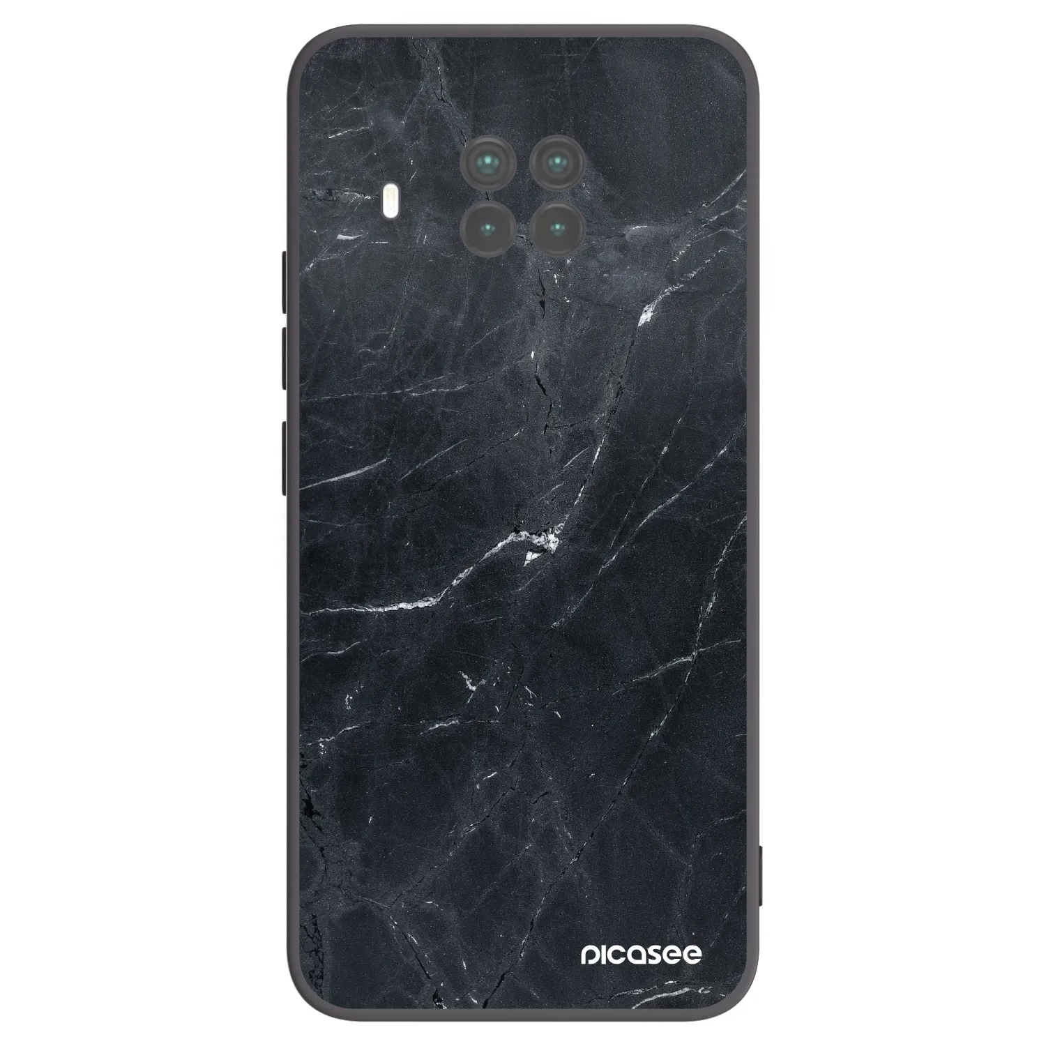 Picasee silikonski črni ovitek za Xiaomi Mi 10T Lite - Black marble