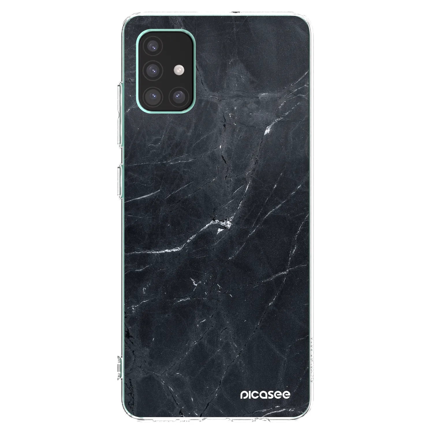 Picasee silikonski prozorni ovitek za Samsung Galaxy M51 M515F - Black marble