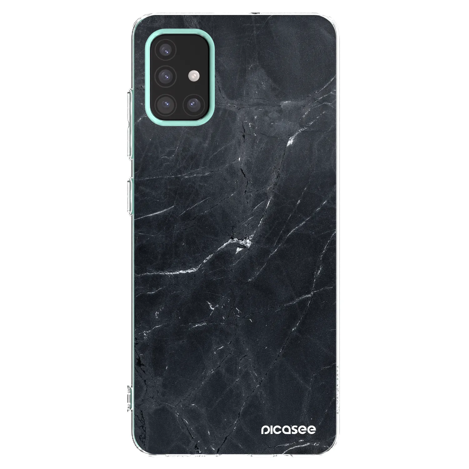 Picasee silikonski prozorni ovitek za Samsung Galaxy M31s - Black marble