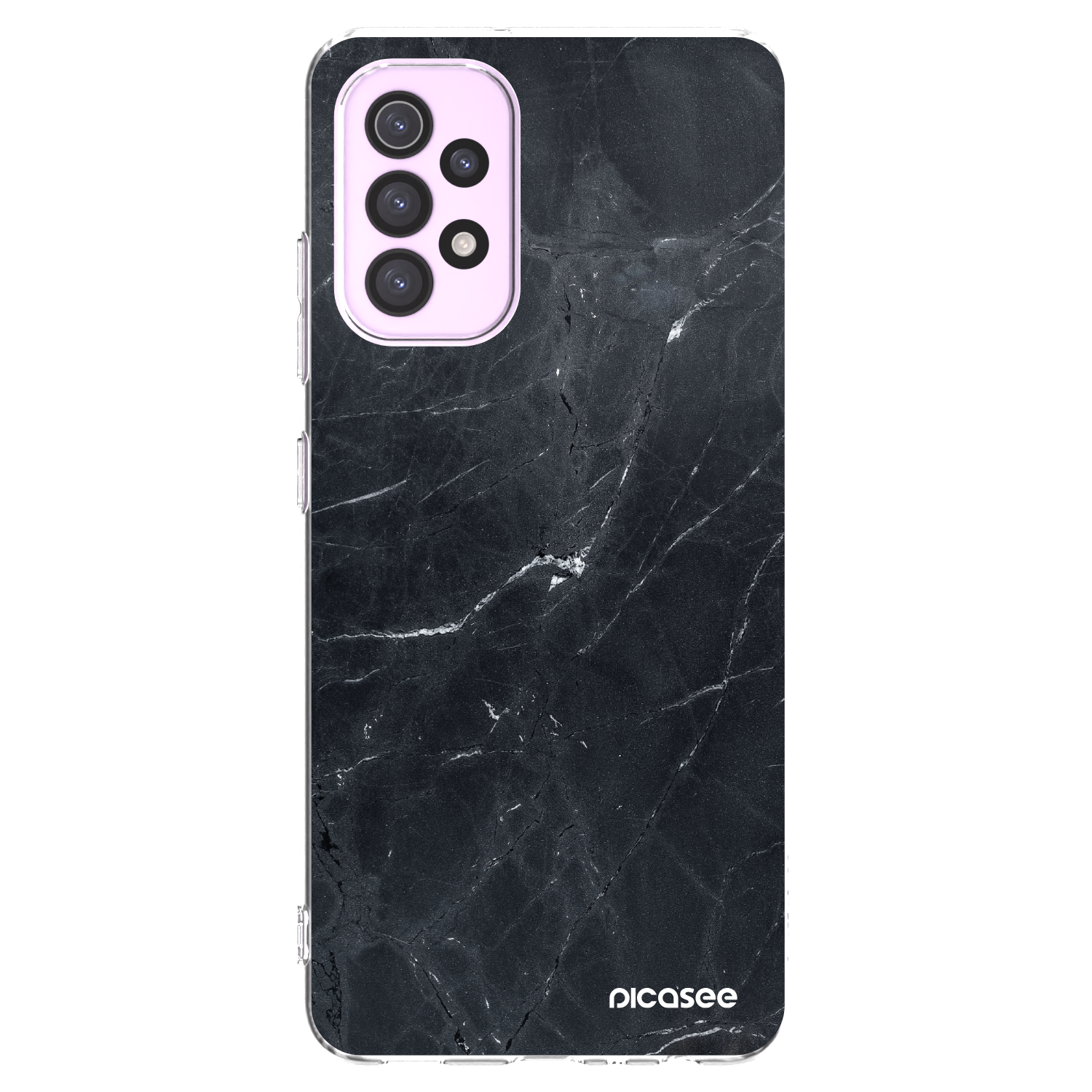 Picasee silikonski prozorni ovitek za Samsung Galaxy A32 5G A326B - Black marble